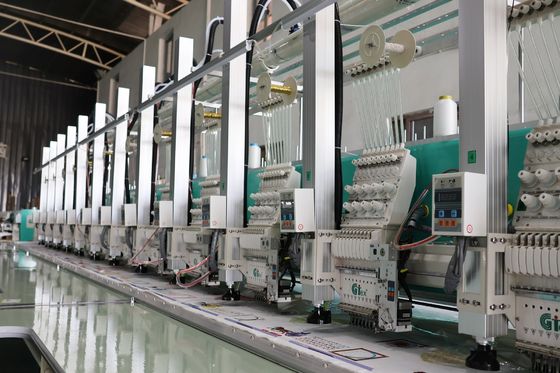 15 رأس ليزر قطع آلة التطريز 220V 380V آلة التطريز القماش الكامل